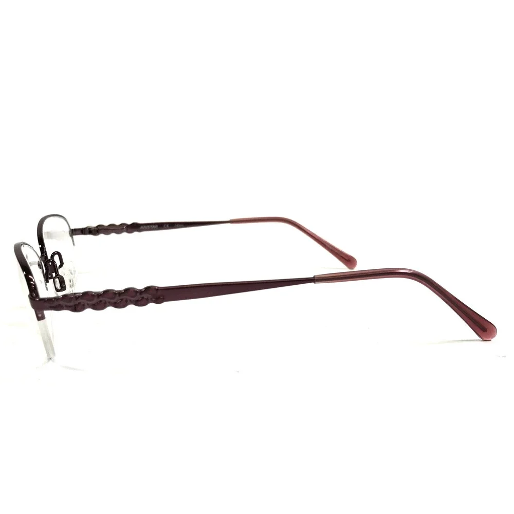 Aristar Petite Eyeglasses Frames AR16380 513 Wine Purple Half Rim 49-17-130